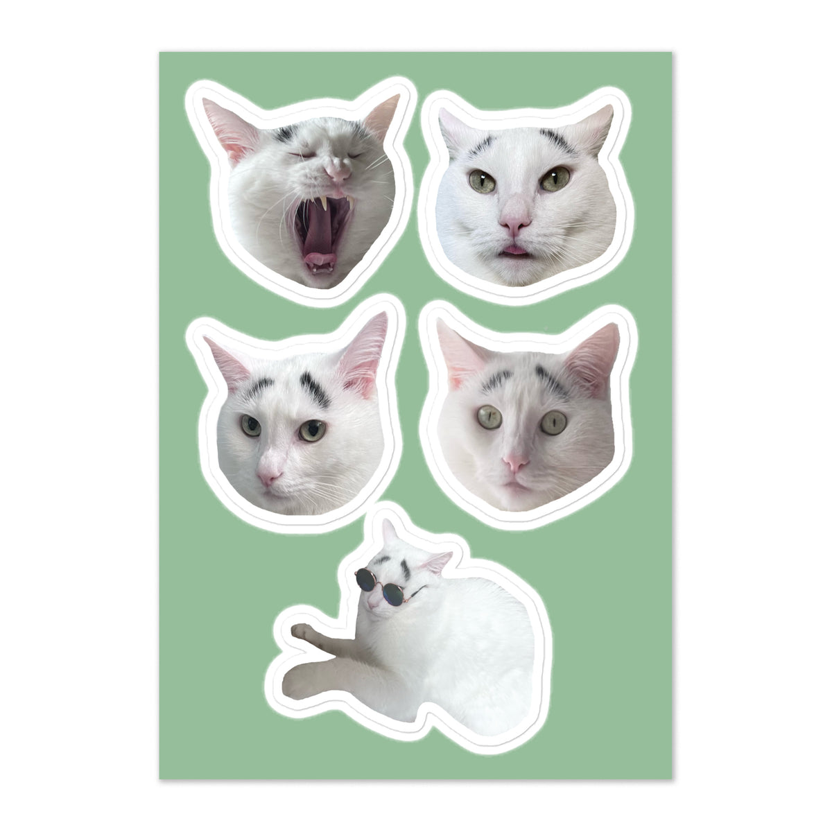 Faces of Hénri Sticker Sheet