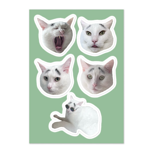 Faces of Hénri Sticker Sheet